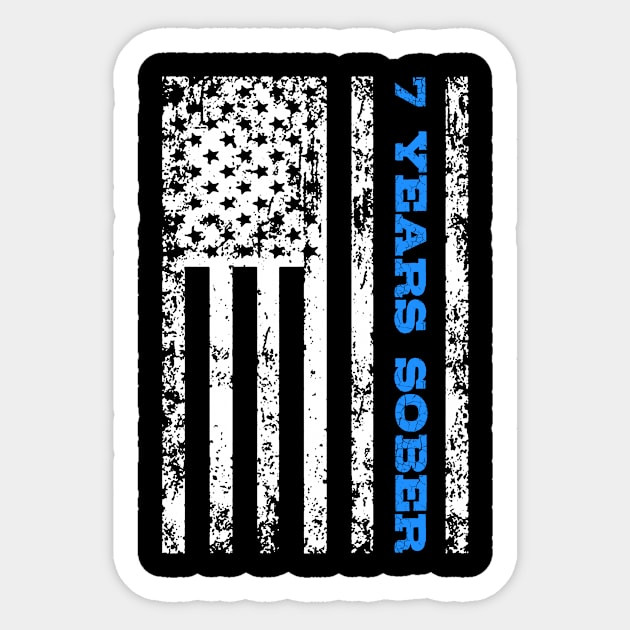 7 Years Sober Sticker by mikevdv2001